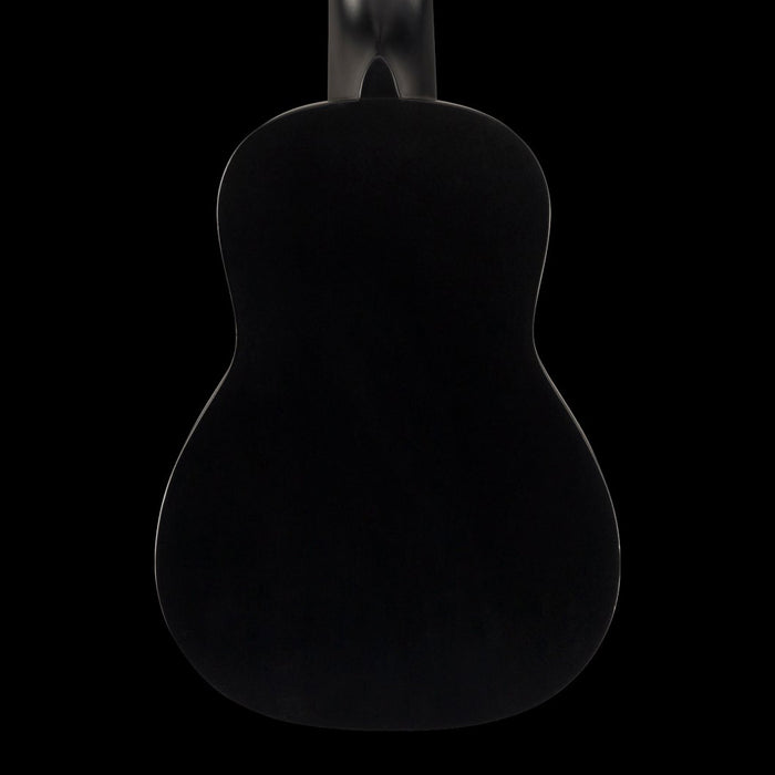 Fender Venice Soprano Ukulele Satin Black Finish Uke Back Crop