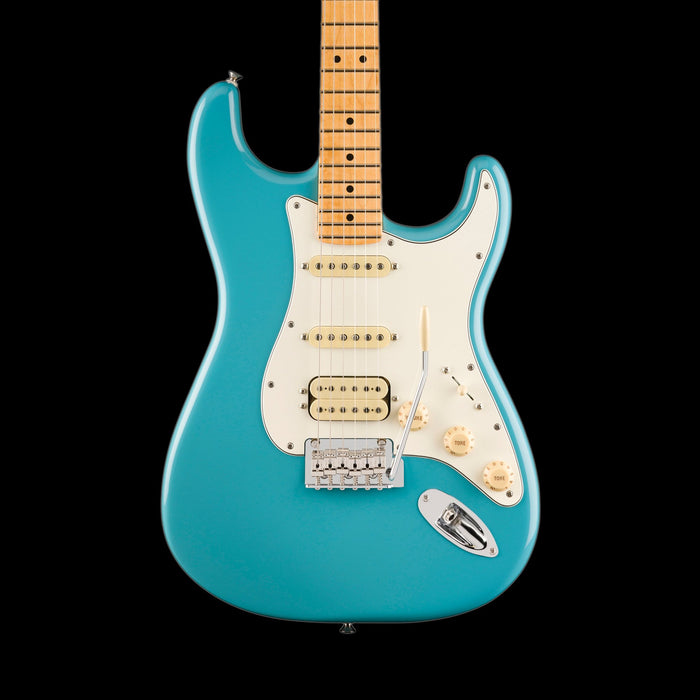 Fender Player II Stratocaster HSS Maple Fingerboard Aquatone Blue Front Crop