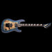 Jackson MJ Series Dinky DKRP Ebony Fingerboard Transparent Blue Burst Front Angle