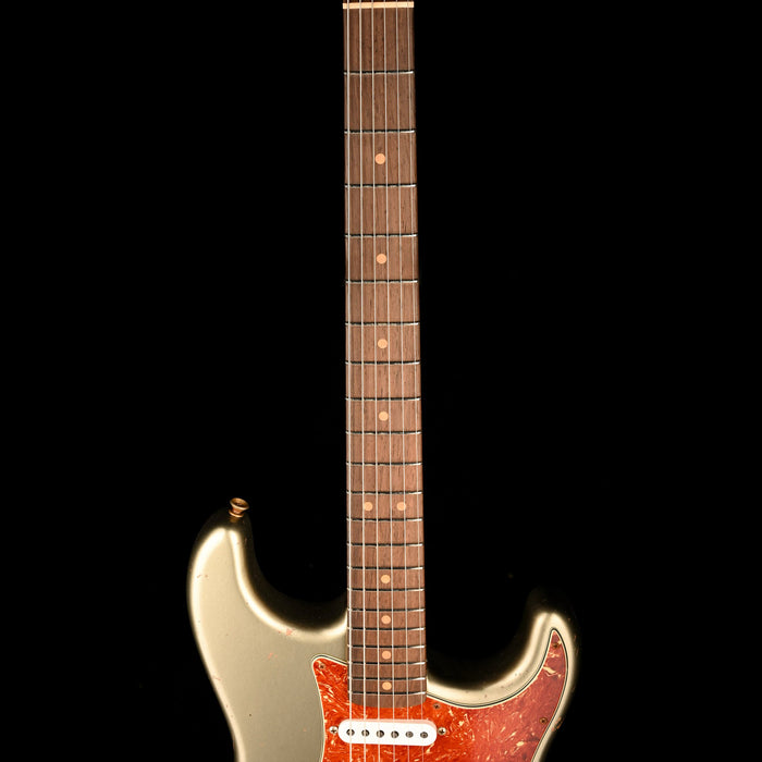 Fender Custom Shop Masterbuilt David Brown 1963 Stratocaster Journeyman Relic Brazilian Rosewood Super Faded Sage Green Metallic