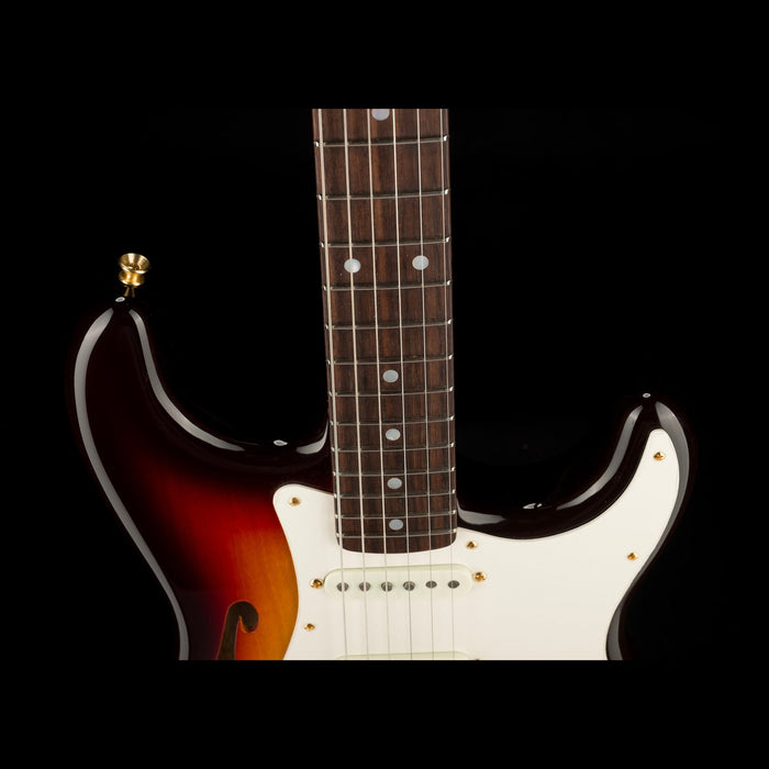 Fender Custom Shop Artisan Korina Stratocaster Thinline NOS Chocolate 3-Tone Sunburst