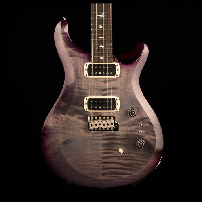 PRS S2 Custom 24-08 Faded Gray Black Purple Burst Front Crop
