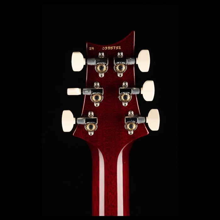PRS Core Studio Custom Color Fire Red Headstock Back