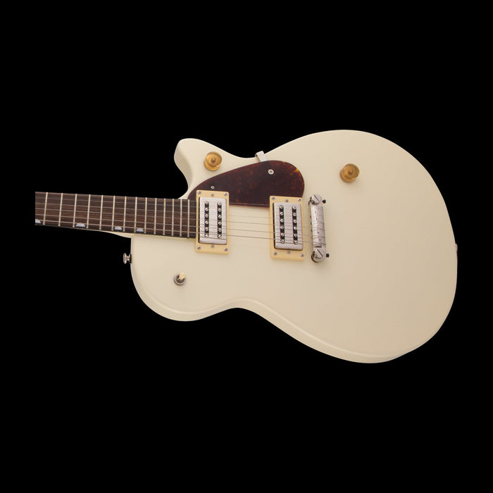 Gretsch G2210 Streamliner Junior Jet Club Laurel Fingerboard Vintage White Left Angle