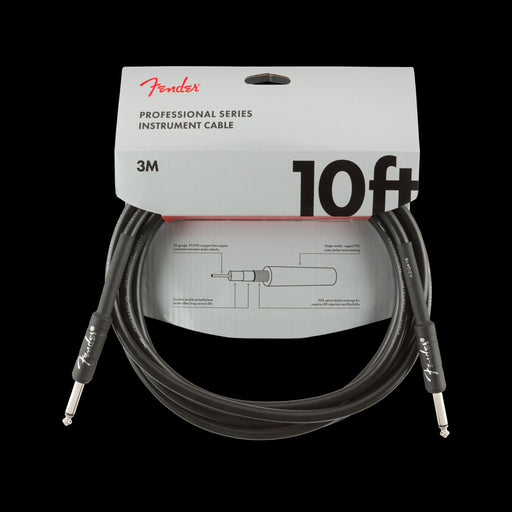 Fender Professional Series Instrument Cable Straight/Straight 10' Black