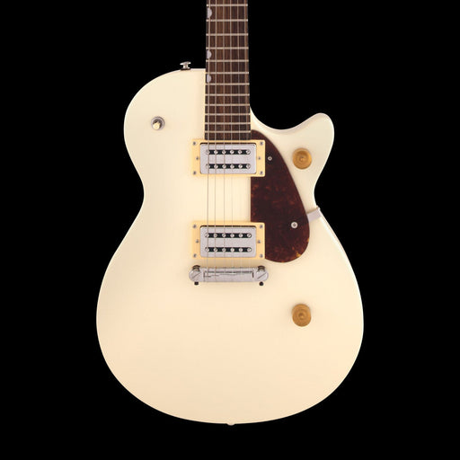 Gretsch G2210 Streamliner Junior Jet Club Laurel Fingerboard Vintage White Front Crop