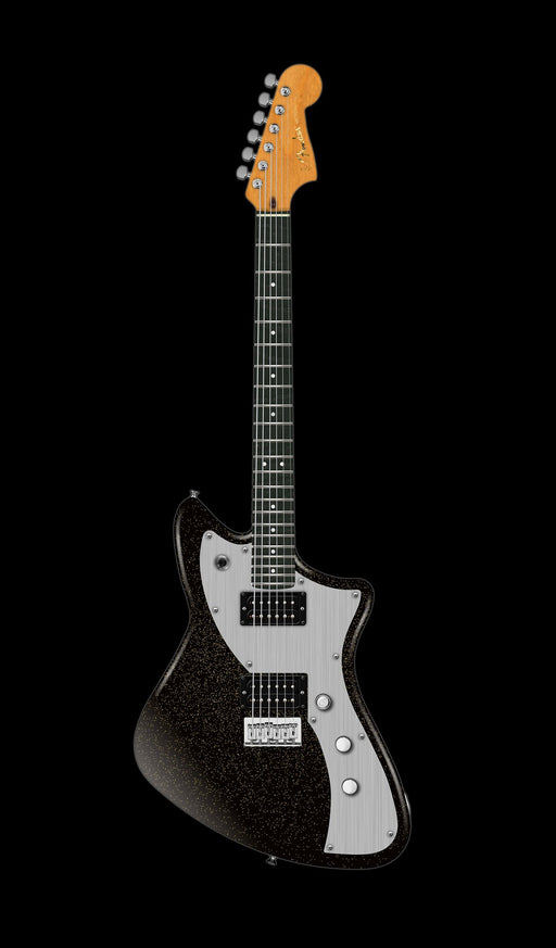 Fender American Ultra II Meteora Ebony Fingerboard Texas Tea With Case Front