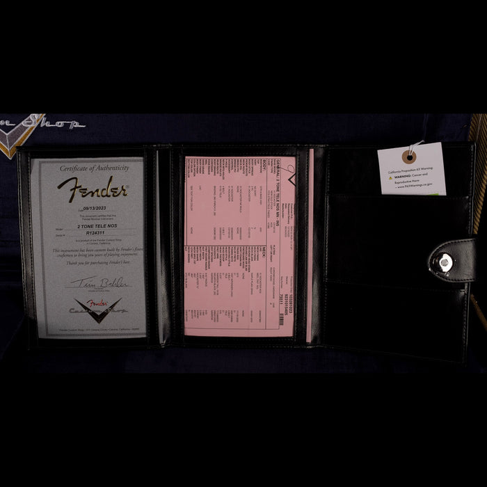 Fender Custom Shop Truetone Two Tone Telecaster NOS Inca Silver