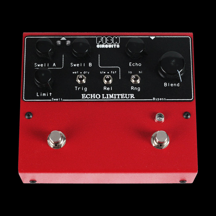 Fish Circuits Echo Limiteur Hybrid Delay Pedal Front Angle