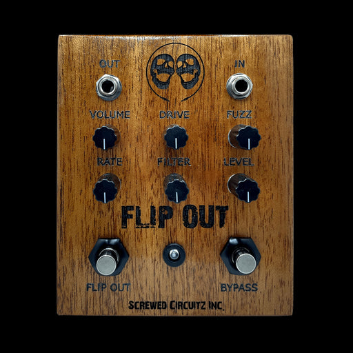 Screwed Circuitz Flip Out Fuzz 2.0 Guitar Effect Pedal Front