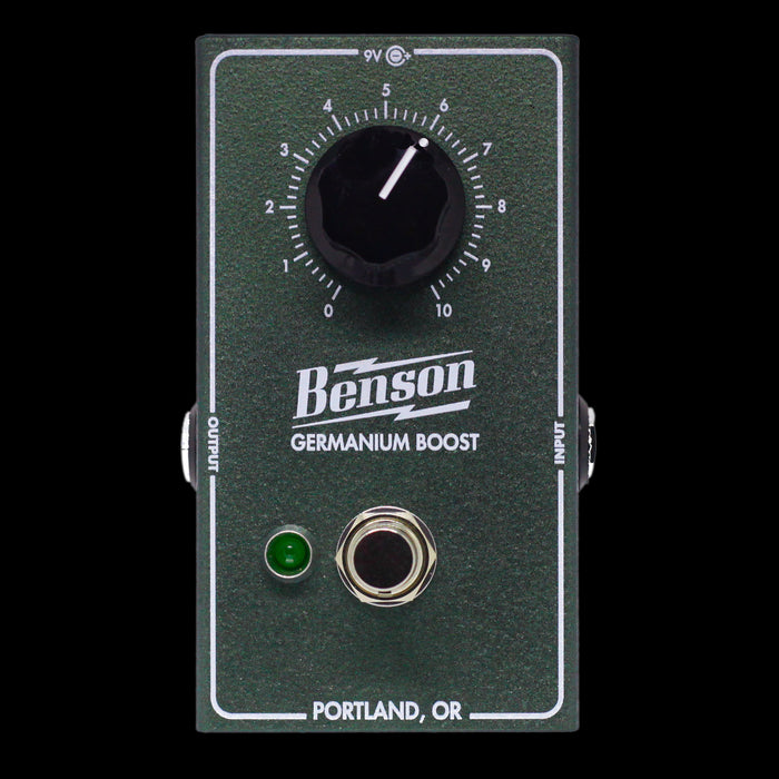 Benson Germanium Boost Pedal Front Closer