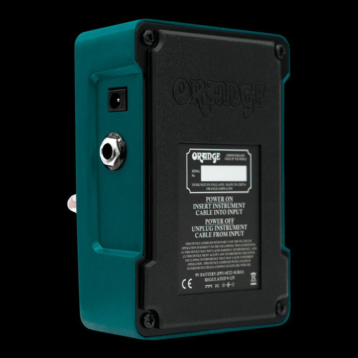 Orange Fur Coat Octave Fuzz Guitar Effect Pedal Back