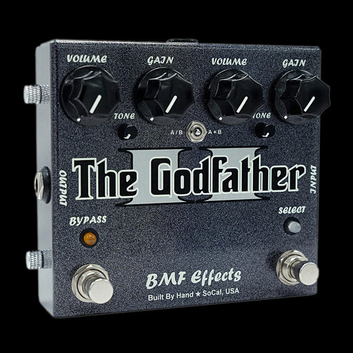 BMF Effects The Godfather II Dual Overdrive Guitar Pedal Front Angle