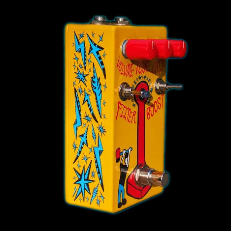 Reverie Circuitry High Striker Distortion 250 Blue Pedal Right