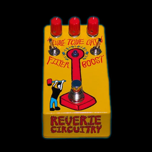 Reverie Circuitry High Striker Distortion 250 Blue Pedal Top