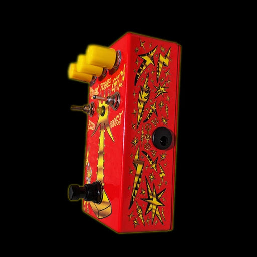 Reverie Circuitry High Striker Distortion Red Pedal Left Side