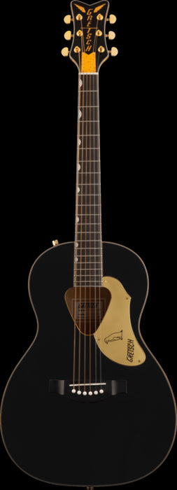 Gretsch G5021E Rancher Penguin Parlor Acoustic/Electric Black Acoustic Guitar Front