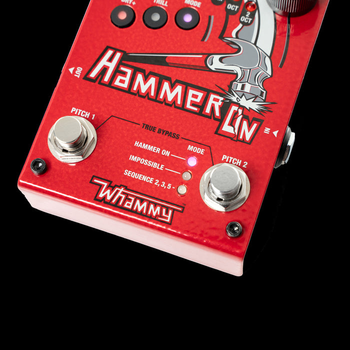 Digitech HammerOn Instantaneous Pitch-Shifter Pedal Closeup Switches