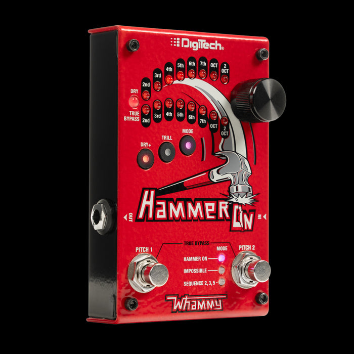 Digitech HammerOn Instantaneous Pitch-Shifter Pedal Right Side 