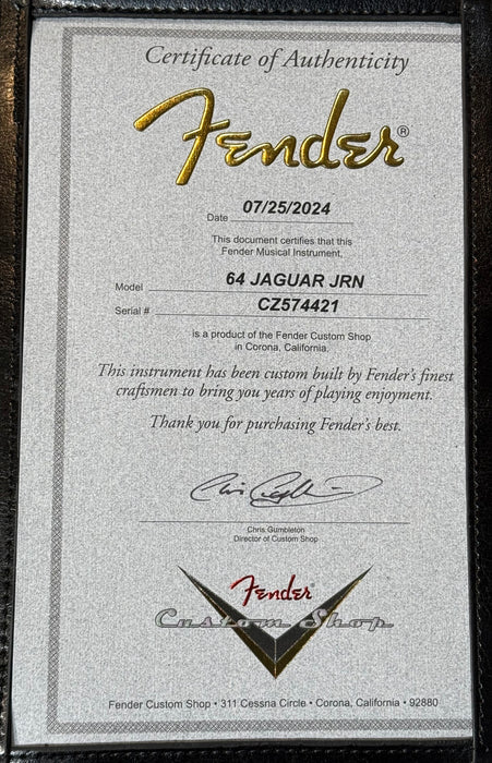 Fender Custom Shop 1964 Jaguar Journeyman Relic Faded Aged Lake Placid Blue