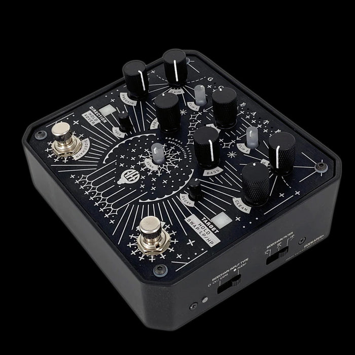 Animal Factory Godeater+ Dynamic Bass Distortion Pedal Left Angle