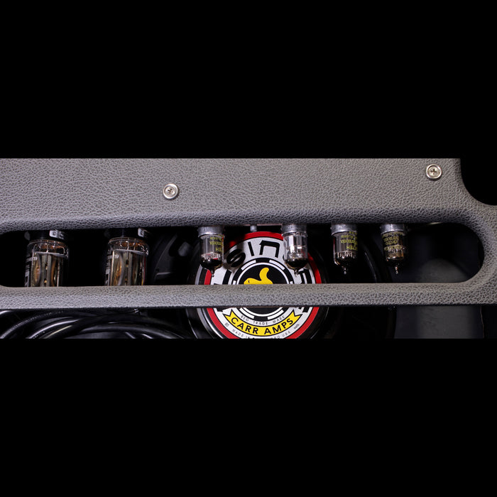 Carr Impala 1x12 Custom Color Fawn Slub/Grey Guitar Amplifier Combo Amp Back