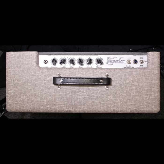 Carr Impala 1x12 Custom Color Fawn Slub/Grey Guitar Amplifier Combo Top