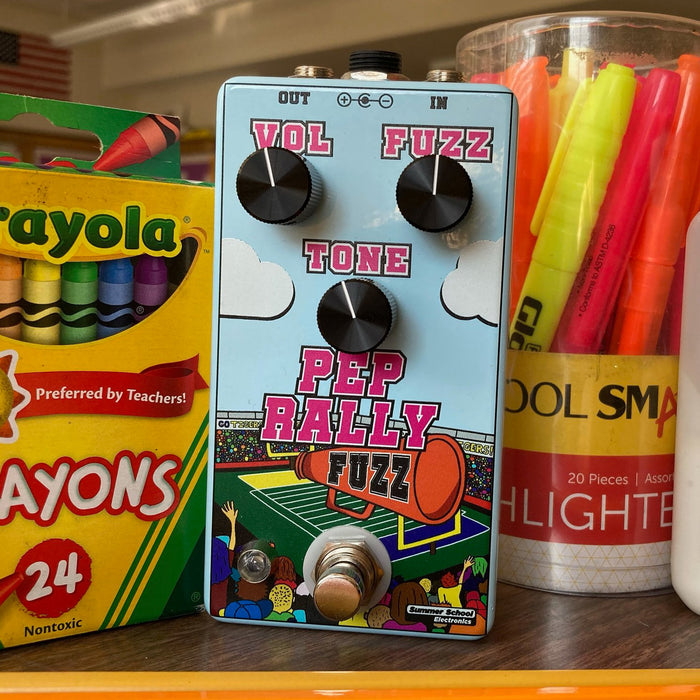 Summer School Electronics Pep Rally Fuzz Pedal Crayons