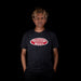Truetone Music Classic T-Shirt Dark Charcoal Heather With Red & White Logo