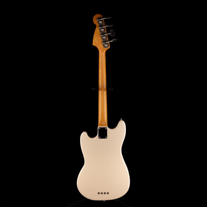 Pre Owned 2007 Fender Crafted In Japan Mustang Bass Vintage White With Gig Bag
