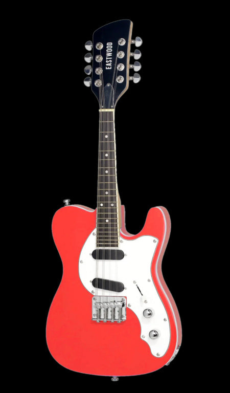 Eastwood Limited Edition 8 String Mandocaster Electric Mandolin Fiesta Red