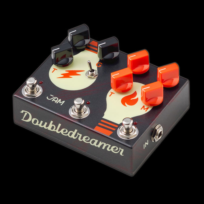 JAM Pedals Doubledreamer Dual Overdrive Guitar Effect Pedal Angle Right