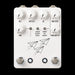 JHS Flight Delay White Chorus/Vibrato/Delay Pedal Front