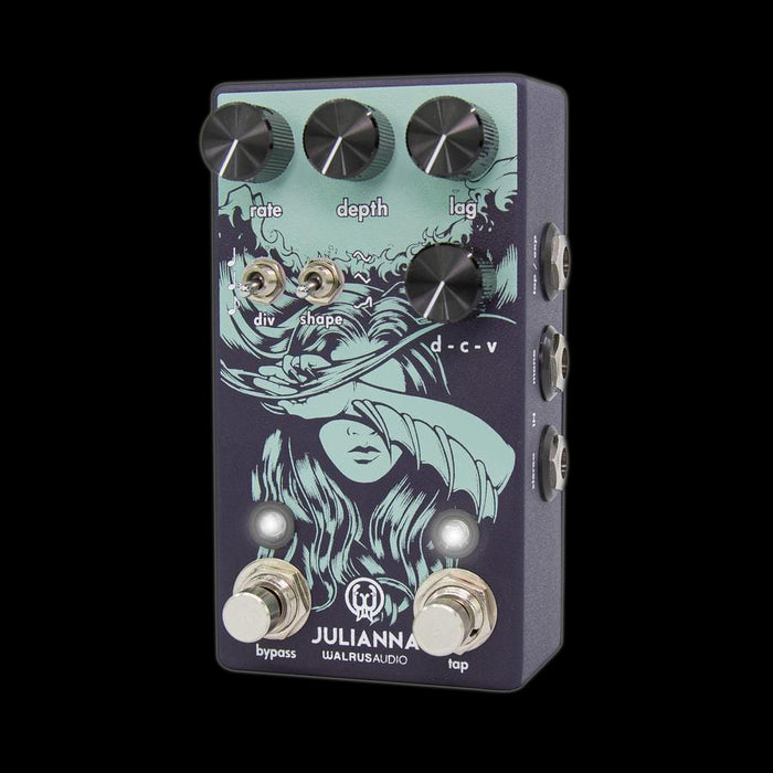 Walrus Audio Julianna Deluxe Chorus/Vibrato Guitar Effect Pedal Left Angle