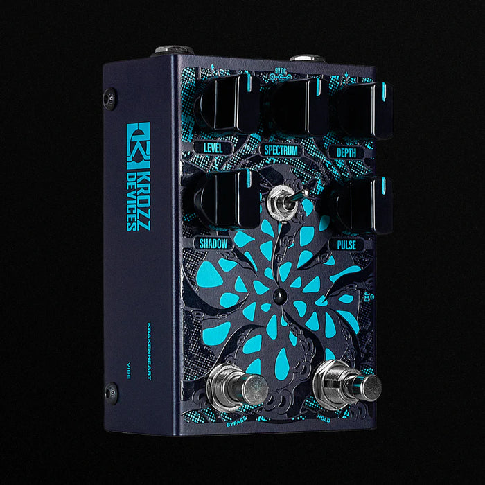 Krozz Devices Krakenheart Vibe Effect Pedal Front Angle Right