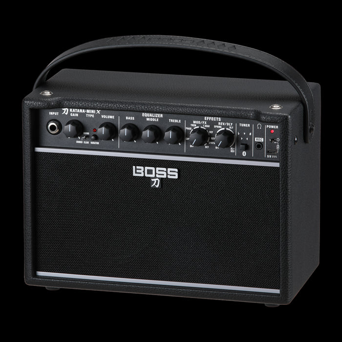 Boss Katana Mini X 10-Watt Guitar Amp Combo Front Angle