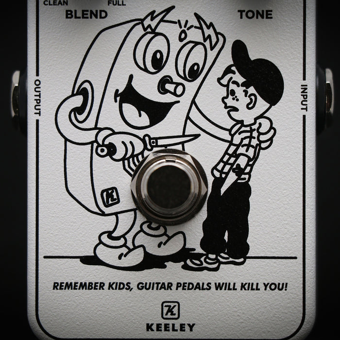 Keeley Custom Shop LTD Edition Pedals Will Kill You Compressor Plus Pedal Closeup Front