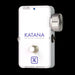 Keeley Katana Clean Boost Throwback White Compressor Pedal Angle Right