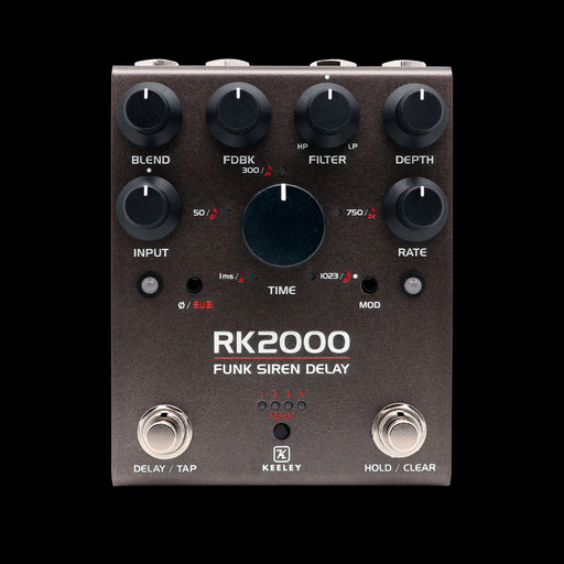 Keeley RK2000 Funk Siren Delay Pedal Front 
