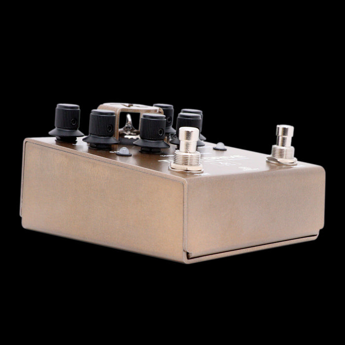 Keeley Tube Drive 1987 JAN 12AT7WC Limited Edition Dual Overdrive Pedal Angle Right Low
