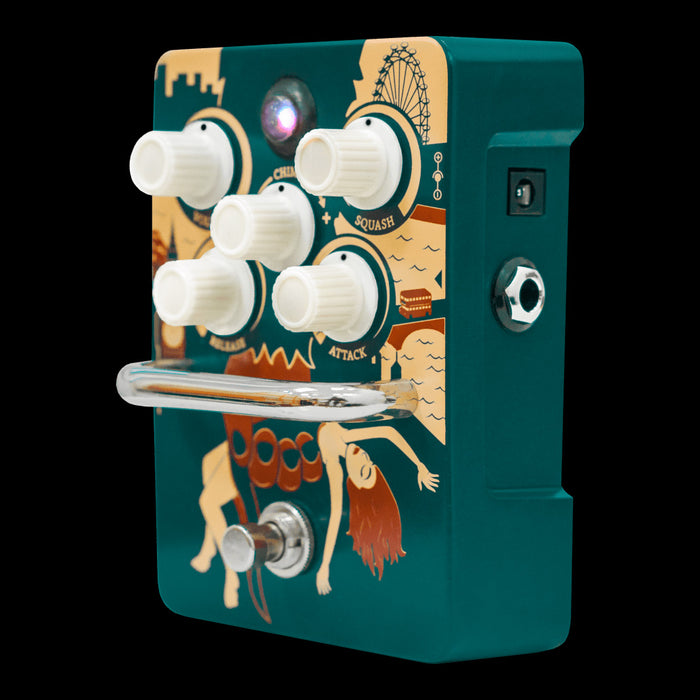 Orange Kongpressor Compressor Effect Pedal Front Angle