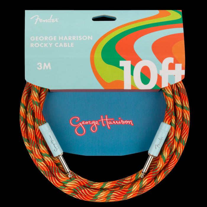 Fender George Harrison Rocky Instrument Cable 10' Cable Front Package