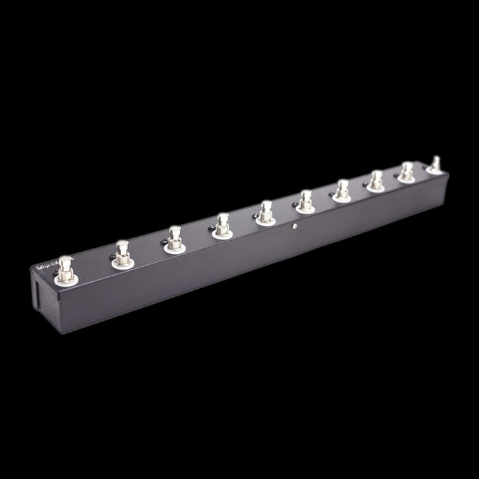 Loop Switchers 10 Channel True Bypass Switch Handwired Pedal Angle Bottom