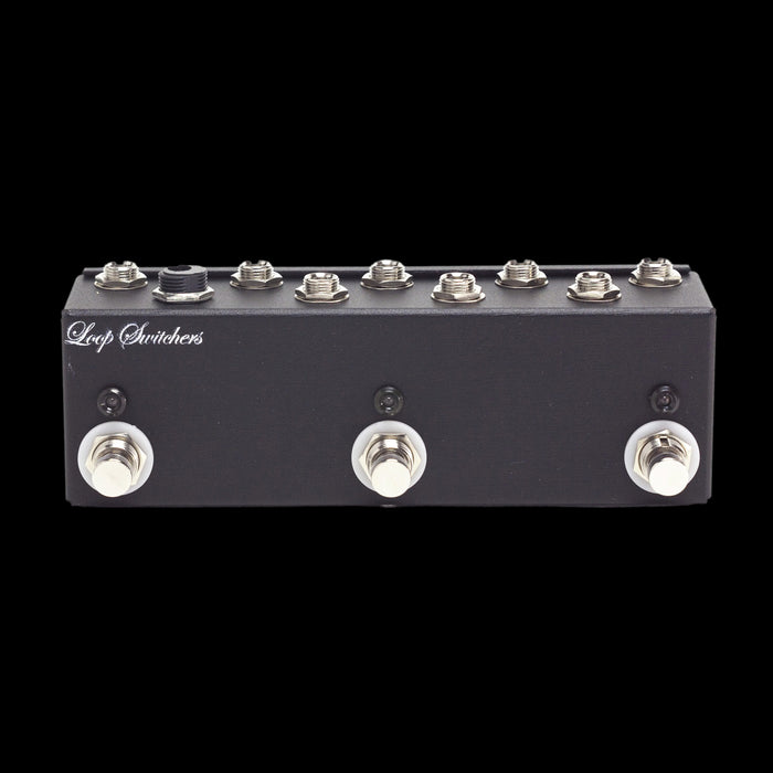 Loop Switchers 3 Channel True Bypass Switch Handwired Pedal Front