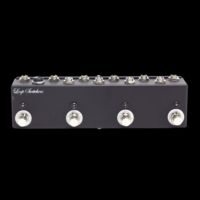 Loop Switchers 4 Channel True Bypass Switch Handwired Pedal Front 