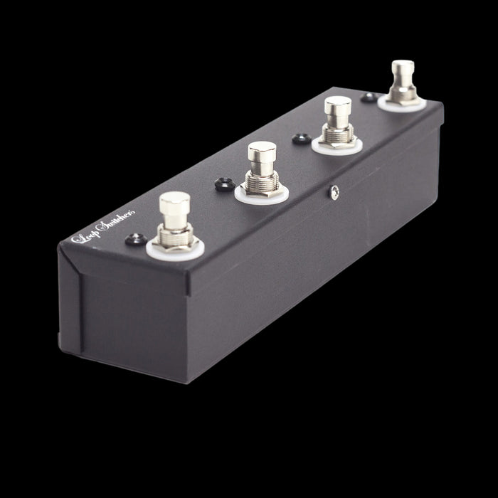 Loop Switchers 4 Channel True Bypass Switch Handwired Pedal Angle Bottom