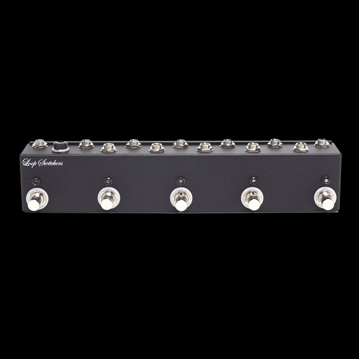 Loop Switchers 5 Channel True Bypass Switch Handwired Pedal Front 