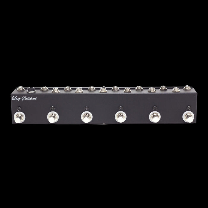 Loop Switchers 6 Channel True Bypass Switch Handwired Pedal Front 