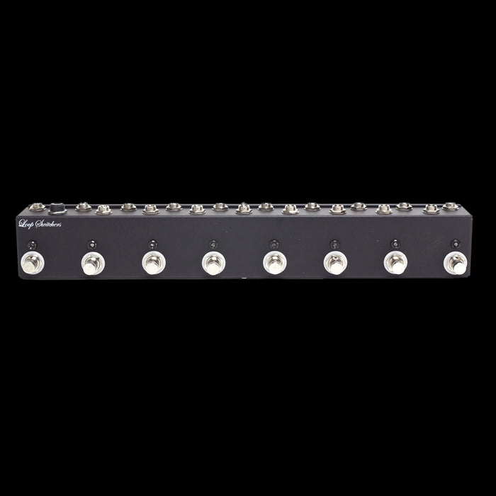 Loop Switchers 8 Channel True Bypass Switch Handwired Pedal Front 