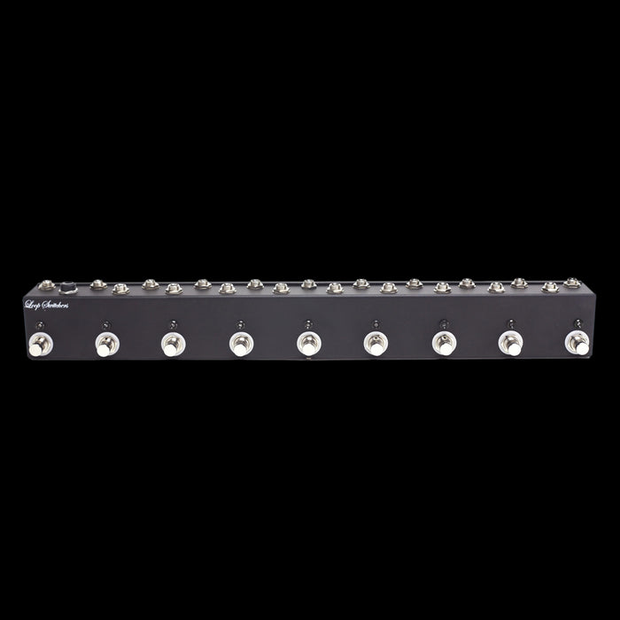 Loop Switchers 9 Channel True Bypass Switch Handwired Pedal Front 